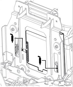 Display of seat tracks.