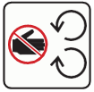 Keep hands away from moving parts